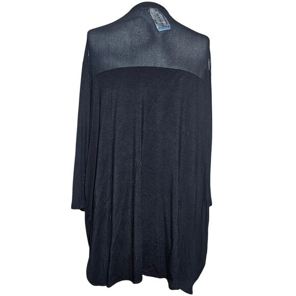 Black V Neck Blouse Size 1X - Picture 2 of 5